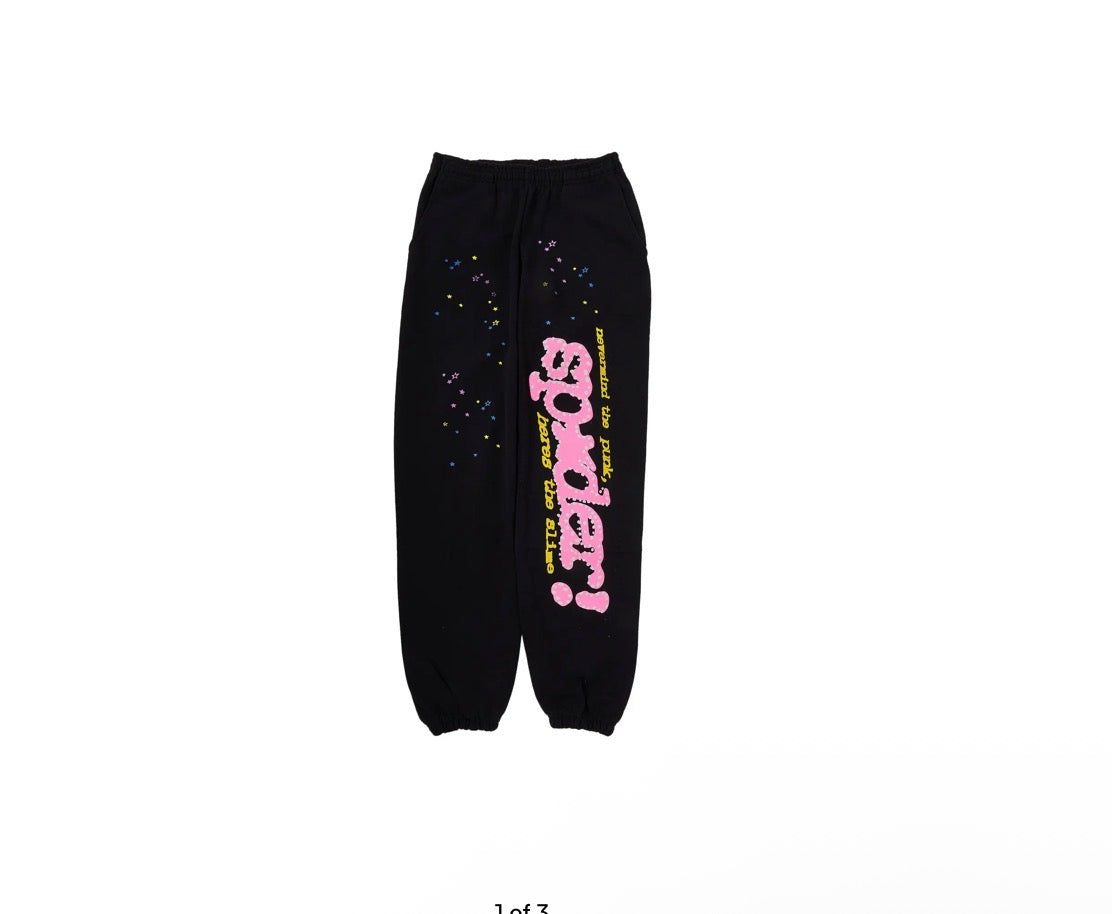 Sp5der Sweat Pants "Black"